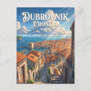 Cartão Postal Dubrovnik, Croácia Croácia