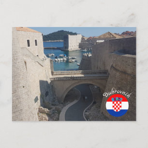 Cartão Postal Dubrovnik   Croácia   Hrvatska   Mar Adriático