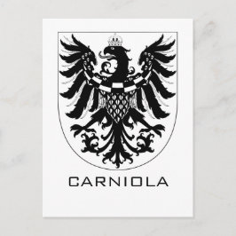 Cartão Postal Ducado da Carníola Arte Heráldica Monocromática