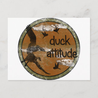 Cartão Postal DUCK ATTITUDE para o caçador