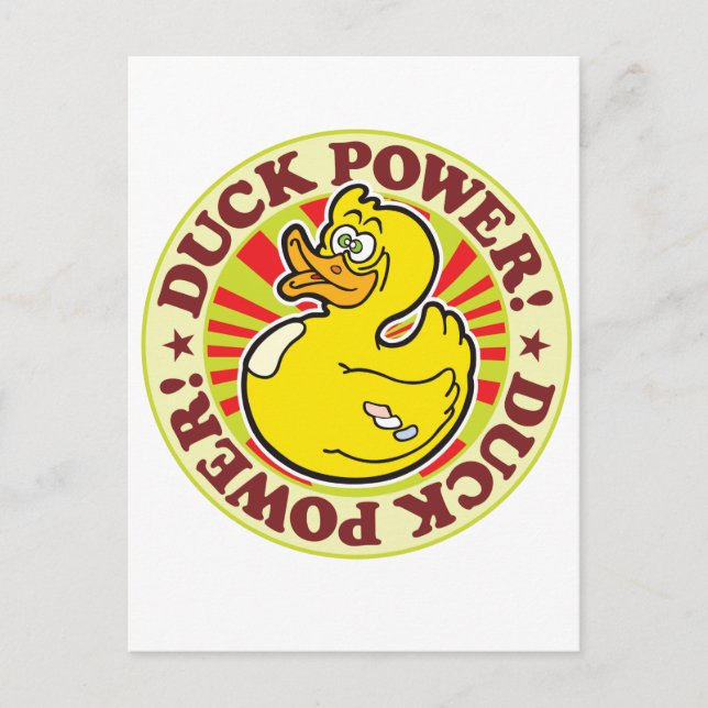 Cartão Postal Duck Power! (Frente)