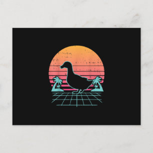 Cartão Postal Duck Vaporwave Anestésico dos anos 80, Fazenda de