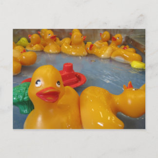 Cartão Postal Duckies de borracha