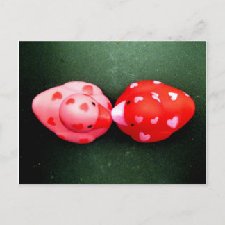 Cartão Postal Ducky Love