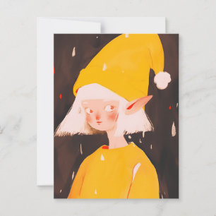 Cartão Postal Duende de Natal