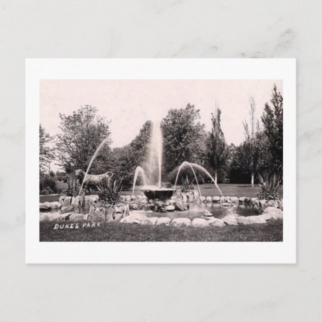 Cartão Postal Duke's Park, Somerville, NJ 1907 Vintage (Frente)