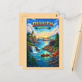 Cartão Postal Duluth North Shore Minnesota Personalized Postcard