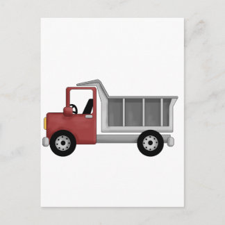 Cartão Postal Dump Truck Camisetas e presentes