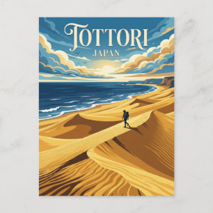 Cartão Postal Dunas de Areia de Tottori Japão