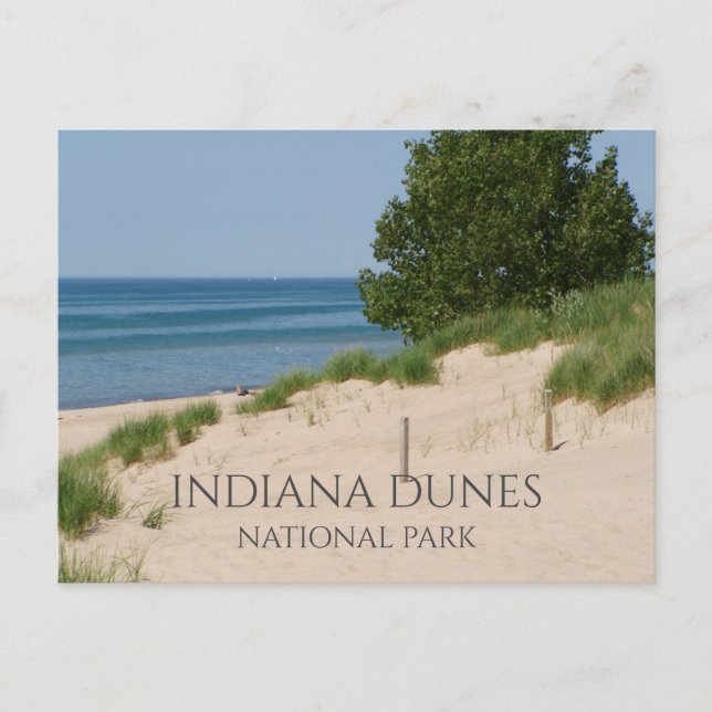Cartão Postal Dunas de Indiana (Frente)