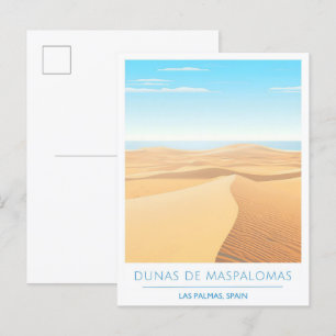 Cartão Postal Dunas de Maspalomas Las Palmas Espanha