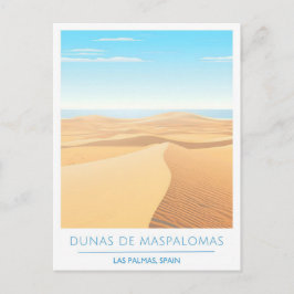 Cartão Postal Dunas de Maspalomas Las Palmas Espanha