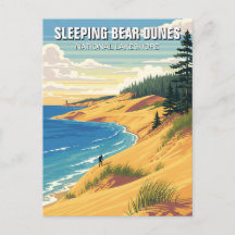Dunas de Sleeping Bear Michigan Viagem
