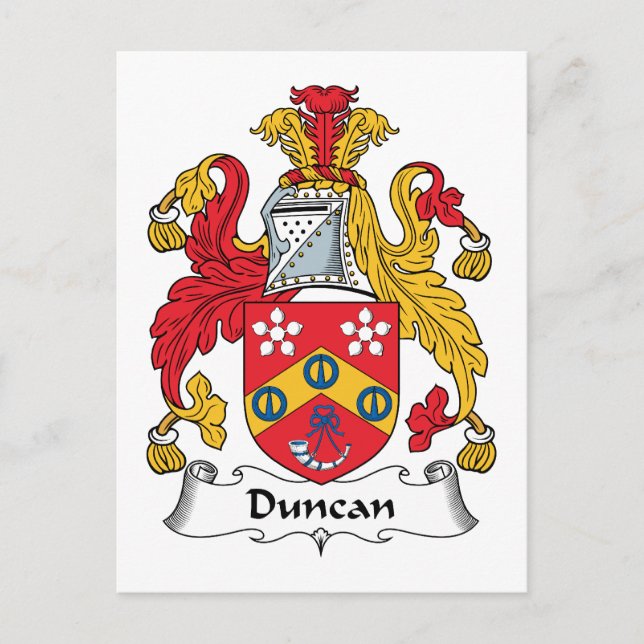 Cartão Postal Duncan Family Crest (Frente)