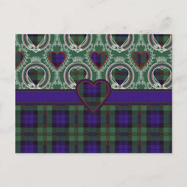Cartão Postal Dundas Scottish Tartan (Frente)