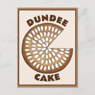 Cartão Postal Dundee Cake Scotland Comida Cake