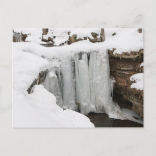 Cartão Postal Dundee Falls em Winter, Ohio