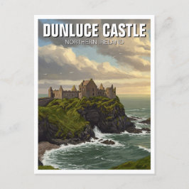 Cartão Postal Dunluce Castle Norte Irlanda Viagem