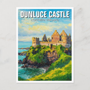 Cartão Postal Dunluce Castle Norte Irlanda Viagem