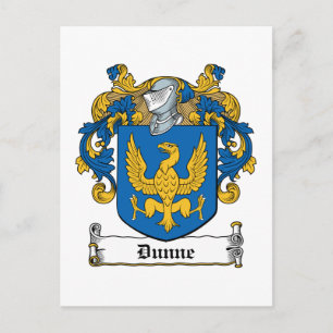 Cartão Postal Dunne Family Crest