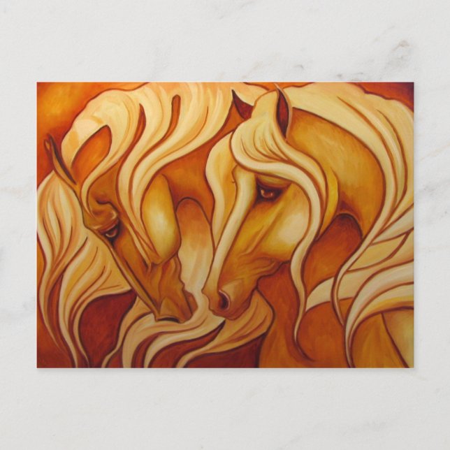 Cartão Postal Duo dourado (Frente)