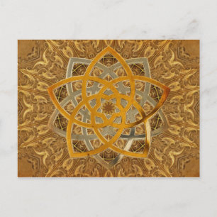 Cartão Postal Duo Flor de Vênus - metal antigo