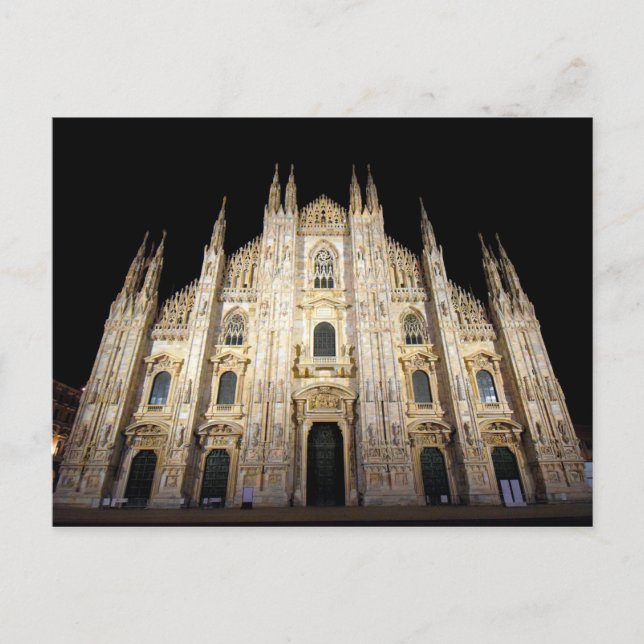 Cartão Postal Duomo di Milano, Itália (Milão, Itália Duomo) (Frente)