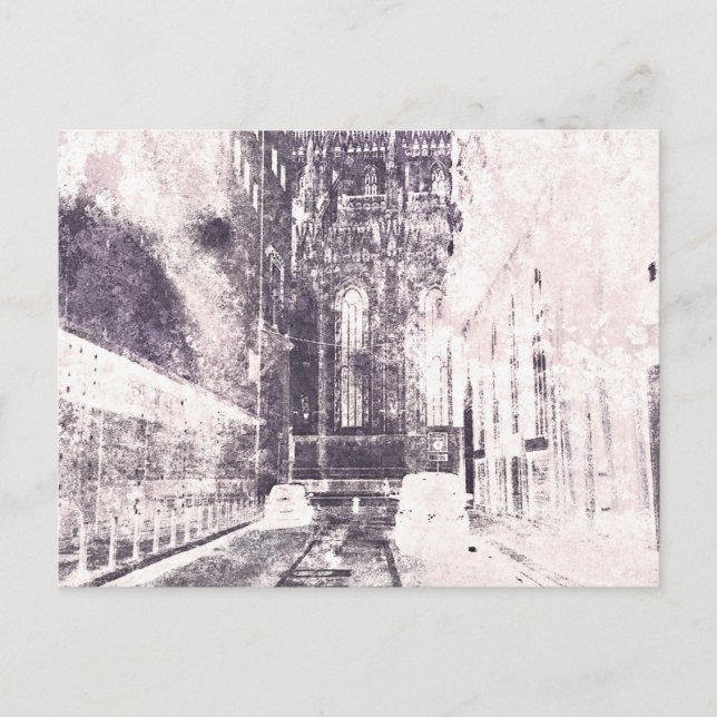 Cartão Postal Duomo Milan Europe (Frente)