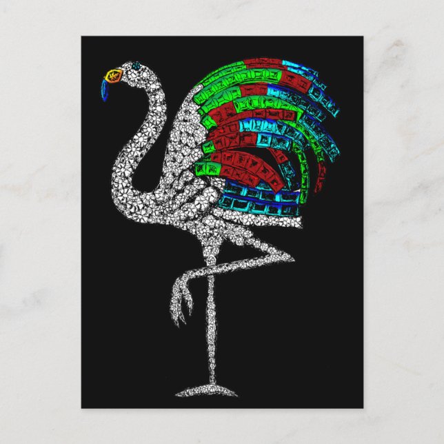 Cartão Postal Duquesa de Windsor Flamingo Brooch (Frente)