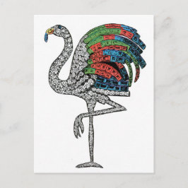Cartão Postal Duquesa de Windsor Flamingo Brooch