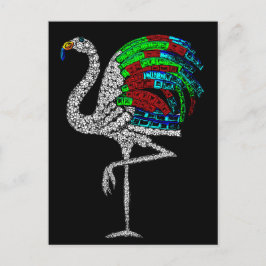 Cartão Postal Duquesa de Windsor Flamingo Brooch