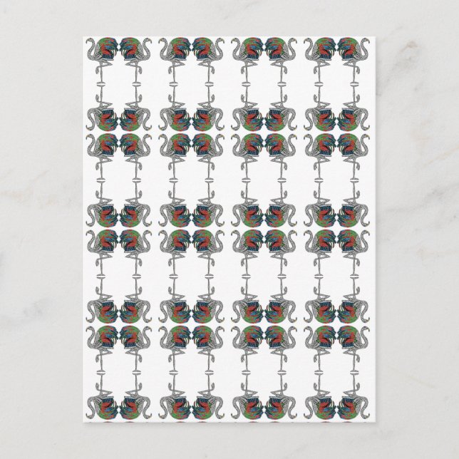 Cartão Postal Duquesa de Windsor Flamingo Brooch (Frente)