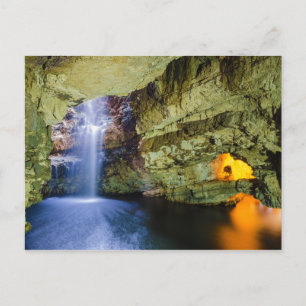 Cartão Postal Durabilidade das Cavernas de Smoo na Sutherland Hi