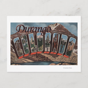 Cartão Postal Durango, Colorado - Cenas em Grande Letra