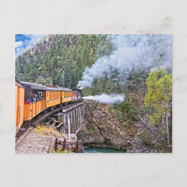 Cartão Postal Durango E Silverton Locomotive Blowdown (Frente)