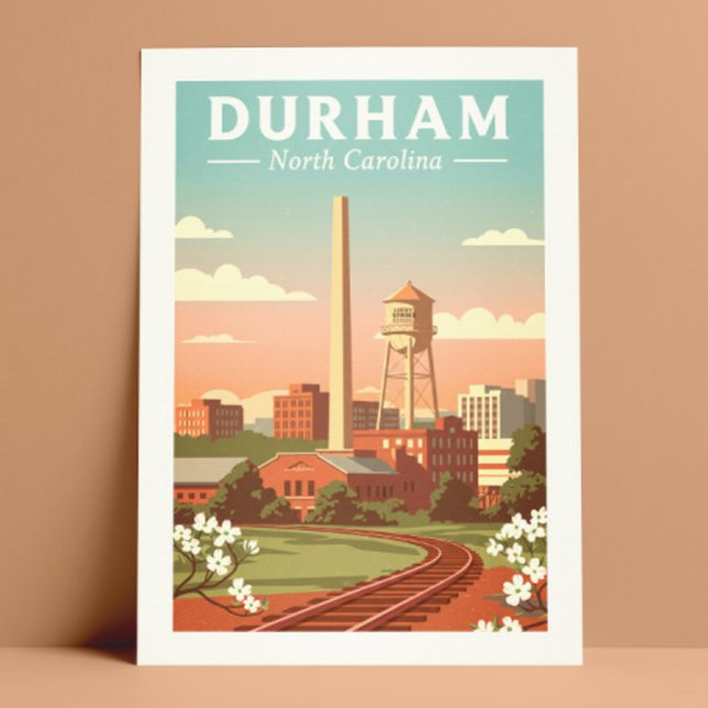 Cartão Postal Durham Carolina do Norte Antiga (Criador carregado)