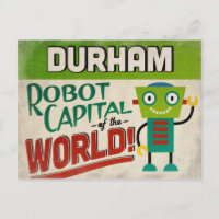 Durham North Carolina Robot - Funny Vintage
