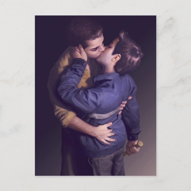 Cartão Postal Duro - Apenas o Beijo (Cartão-Postal) (Frente)