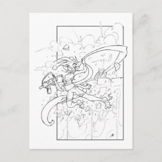 Cartão Postal Duro Kat Die