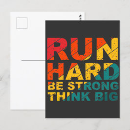 Cartão Postal Duro, seja forte, pense grande