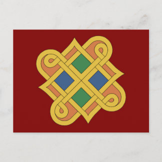 Cartão Postal Durrow Knotwork 2016
