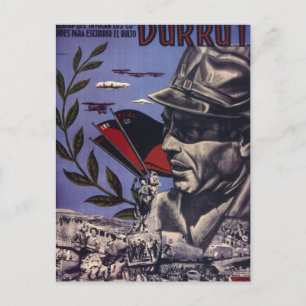 Cartão Postal Durruti. Verdadeiros Anarquistas são - Cartaz de P
