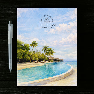 Cartão Postal Dusit Thani Maldivas | Viagem em Aquarela Souvenir