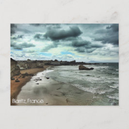 Cartão Postal "Dusk desce em Biarritz"