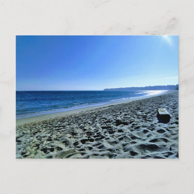 Cartão Postal Dusk na praia de Malibu (Frente)