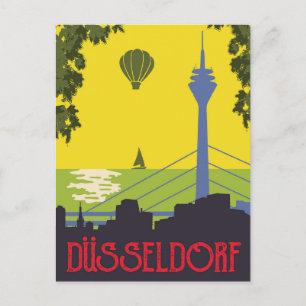 Cartão Postal Dusseldorf, Alemanha