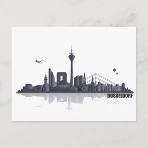 Cartão Postal Düsseldorf City Skyline