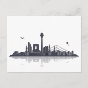 Cartão Postal Düsseldorf Skyline - Postkarte / Grußkarte