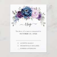 Dusty Blue Purple Marinho Lilac Blooms Casamento R
