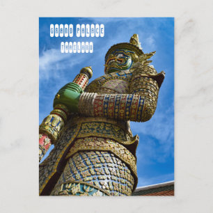 Cartão Postal Dvarapala no Grande Palácio